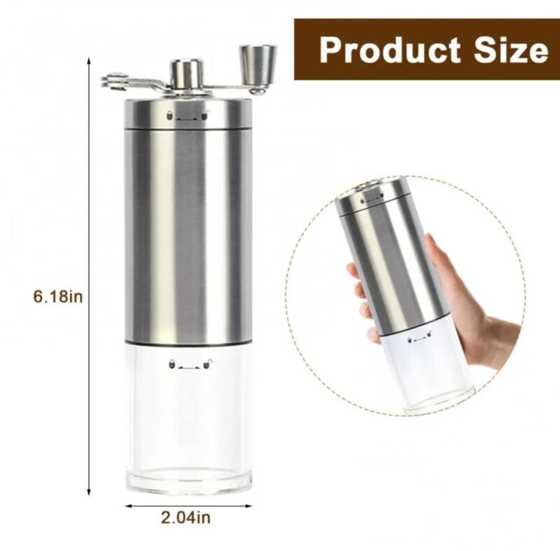 Portable Manual Coffee Grinder with Ceramic Burr