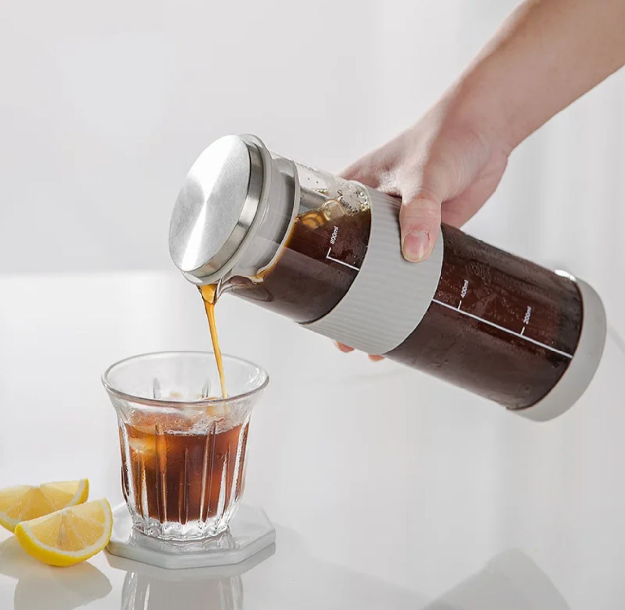 Portable Airtight Cold Brew Iced Coffee Maker Tea Infuser - 800ml