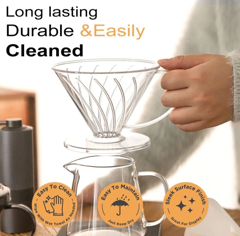 S-Cafe Premium Plastic Coffee Dripper-Pour Over Coffee Maker