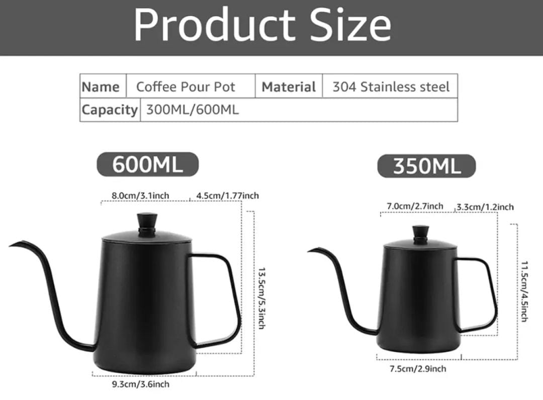Gooseneck Kettle 350/600 ML