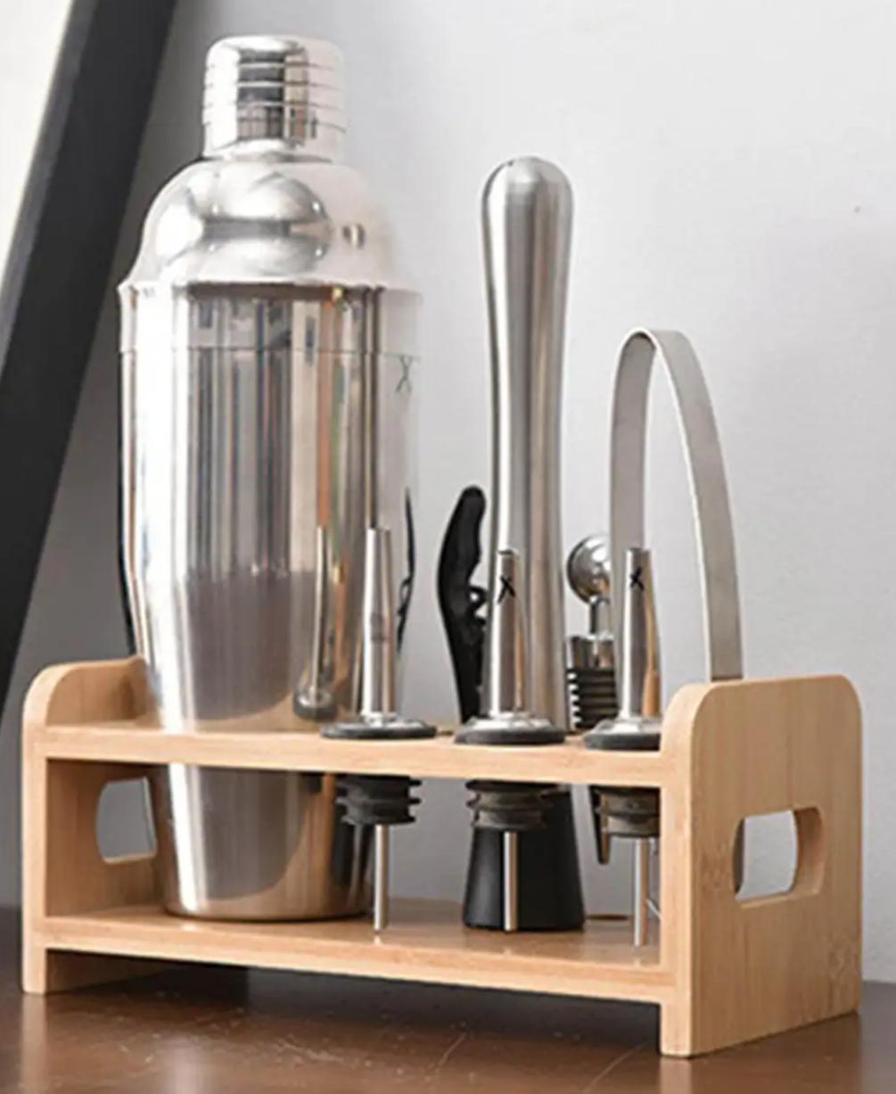 Bartending Tool Kit Rack-Wooden