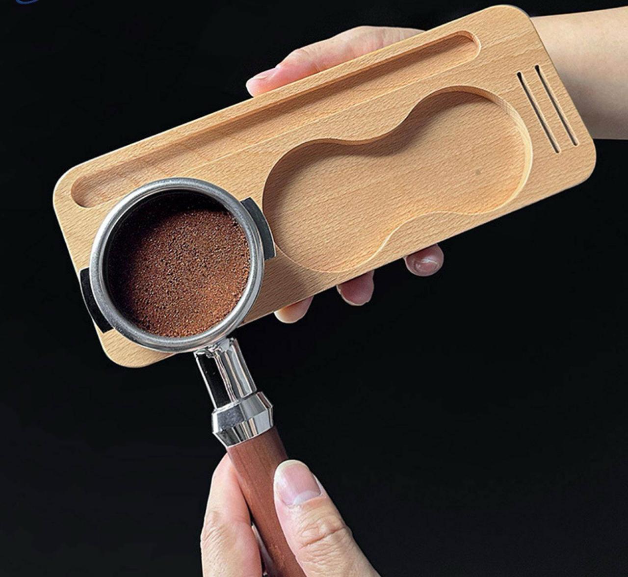Professional Coffee Tamper Holder, Distributor Base for Home and Cafe Coffee Stations