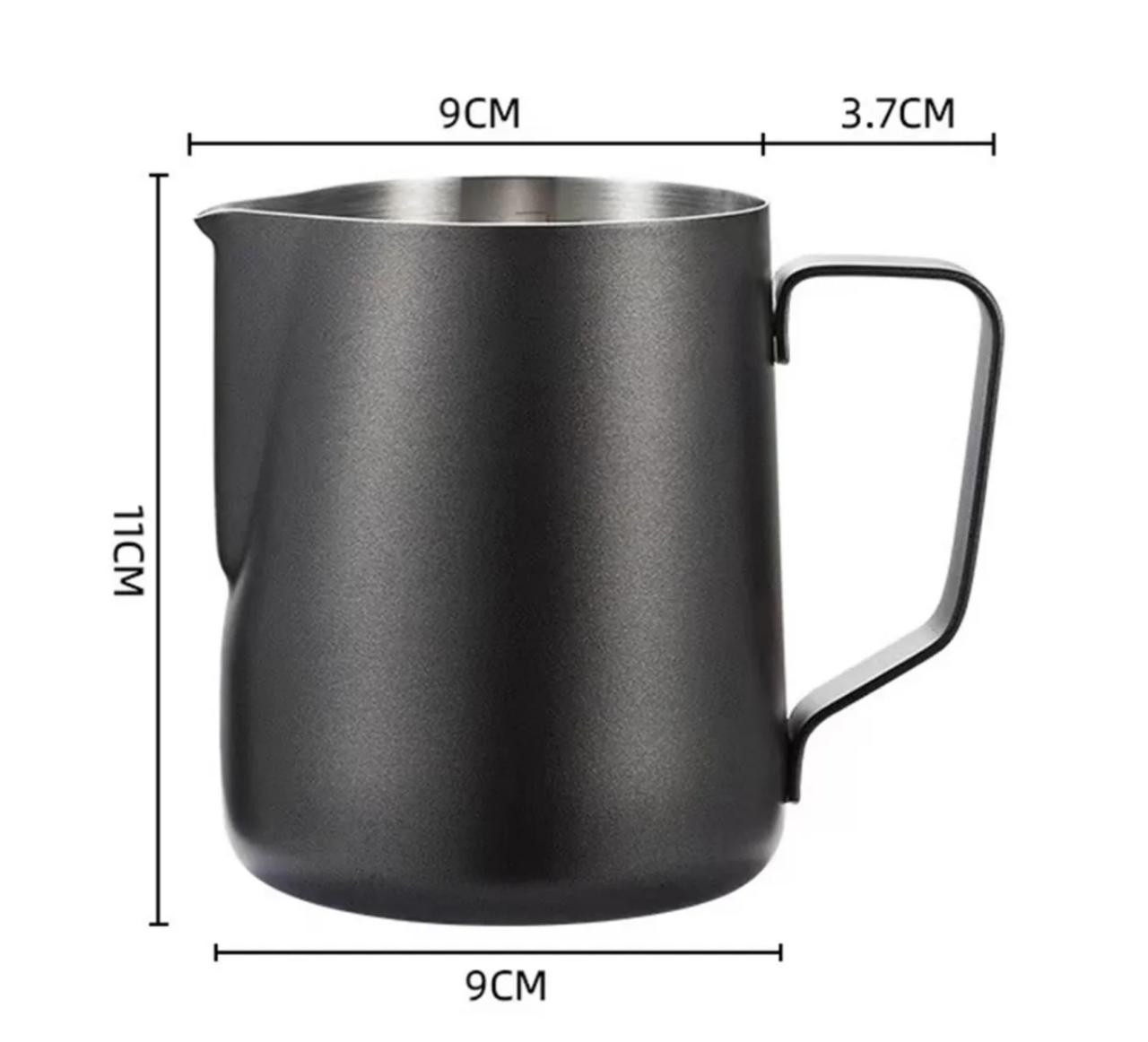 Premium Quality Teflon Coated Milk Frothing Pitcher-600ml - Black