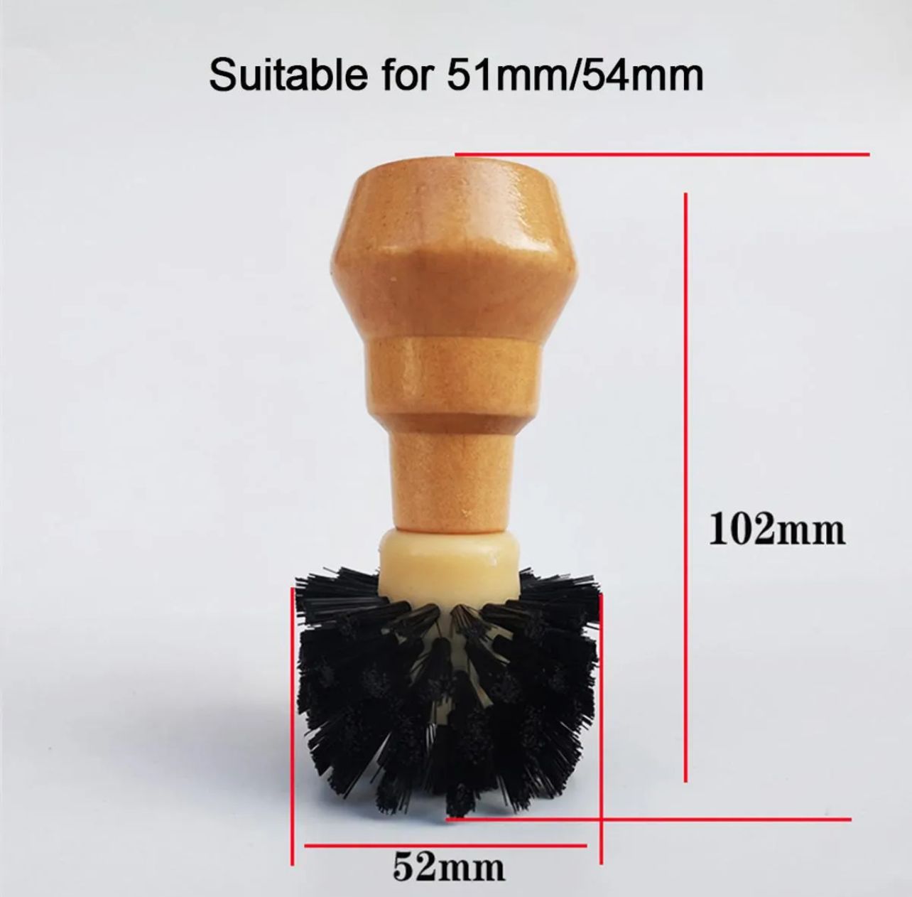 Coffee Portafilter Cleaning Brush - 51/53/54/58mm