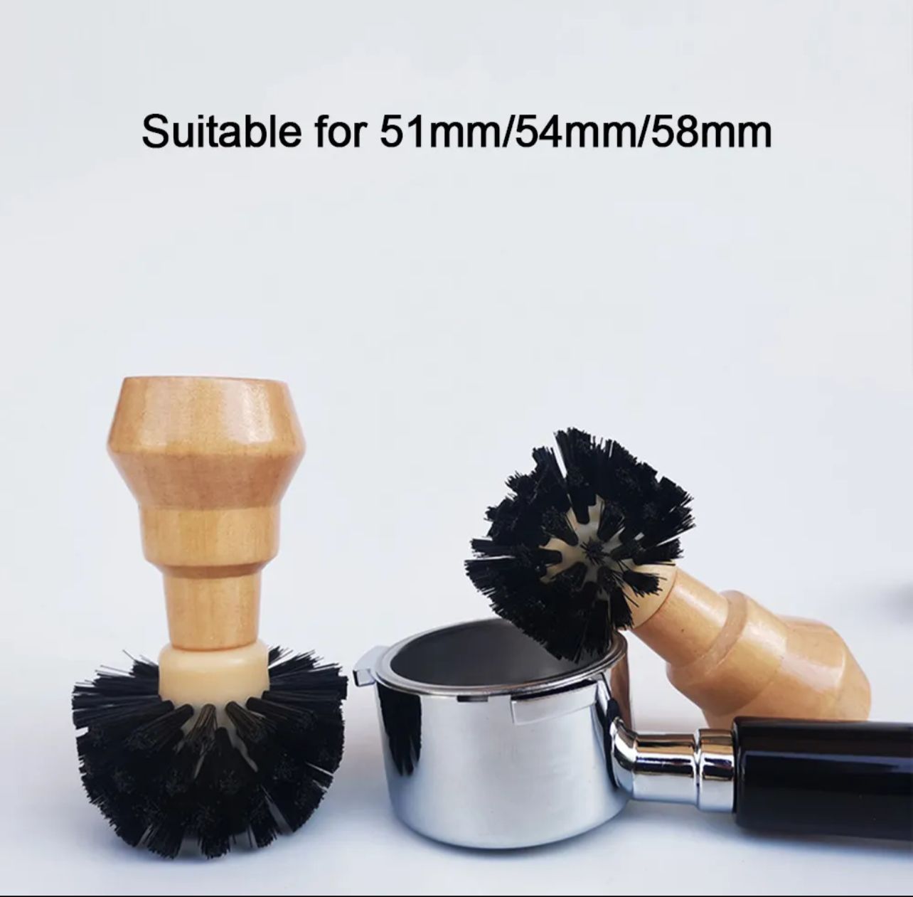 Coffee Portafilter Cleaning Brush - 51/53/54/58mm