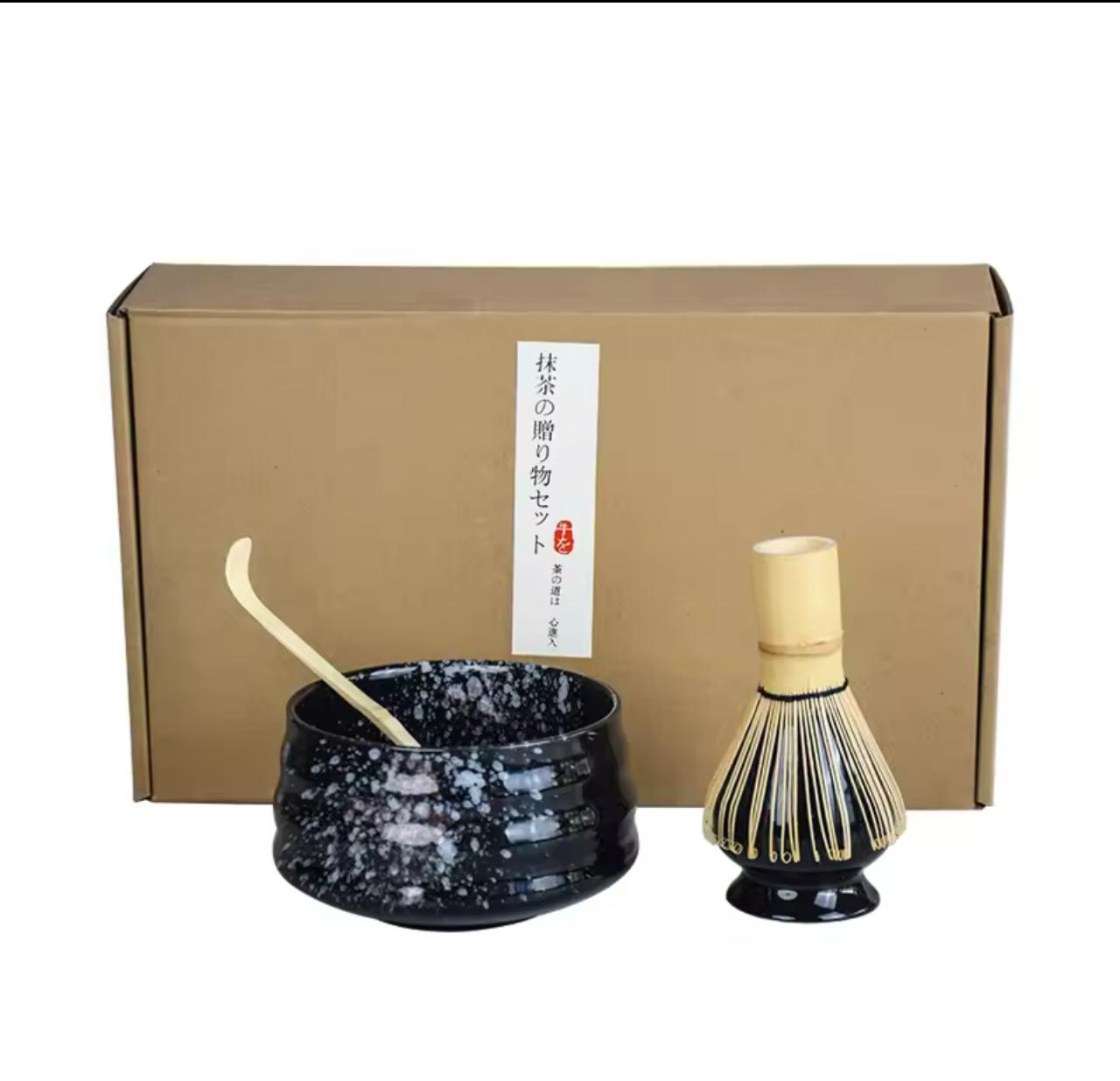 Matcha Kit, 4pcs, , Bowl, Whisk Scoop, Gift Ceremony Traditional Japanese Accessories