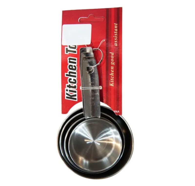 Measuring Stainless Steel Cup/Spoon 4 Pcs Set