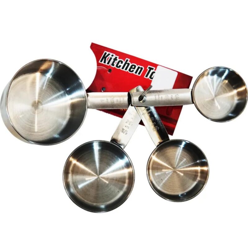Measuring Stainless Steel Cup/Spoon 4 Pcs Set