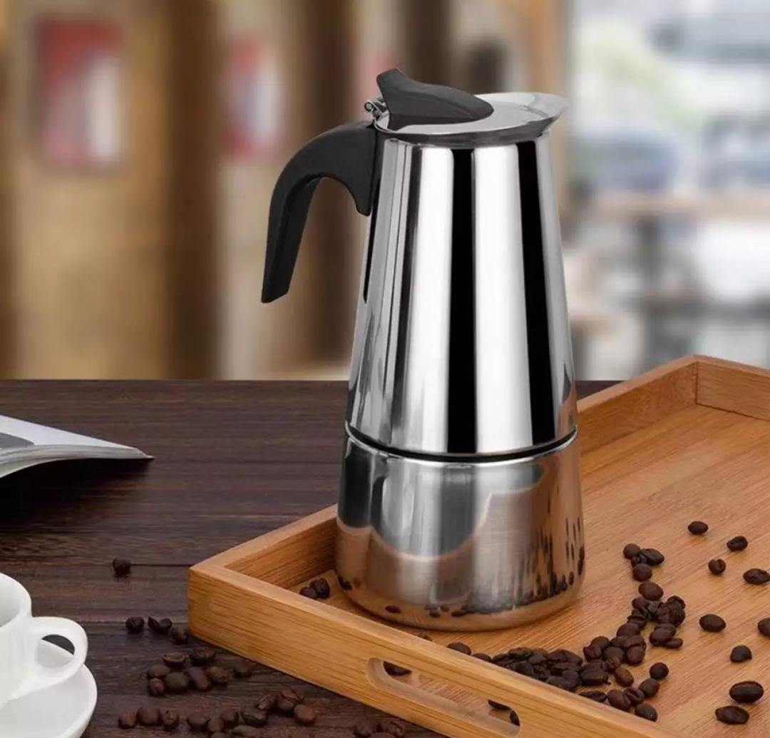 S-CAFE STAINLESS STEEL 6 CUPS (300ML) MOKA POT