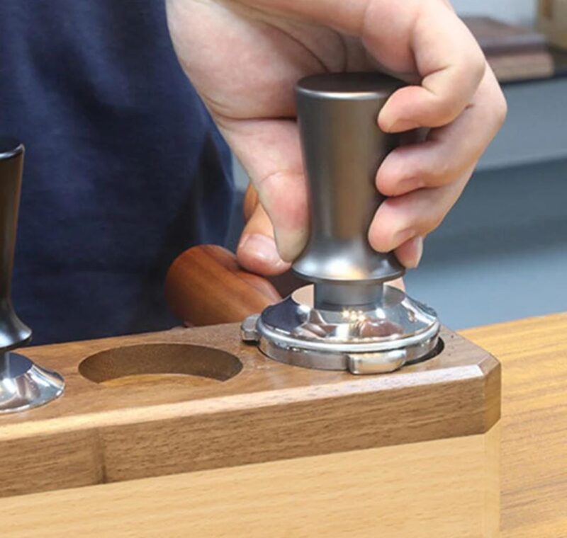 Adjustable Calibrated Coffee Tamper Stainless Steel for Cafe, Office, Home - 58mm