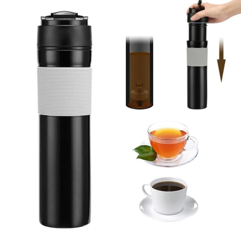 Portable French Press 300ml for Coffee, Green Tea with mesh filter