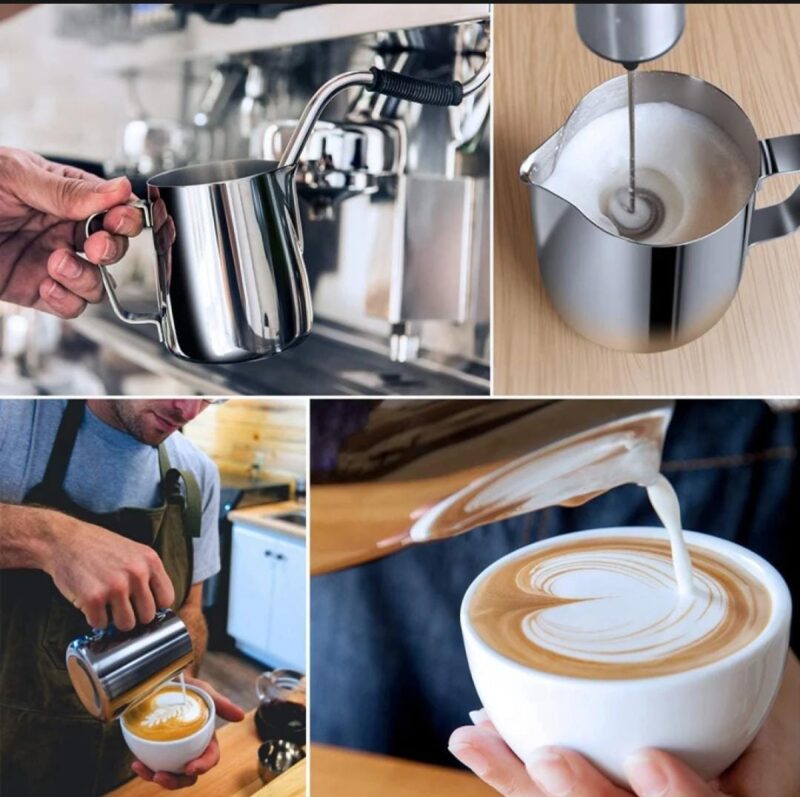 Stainless Steel 304, Milk Frothing Mug, Milk Frothing Pitcher for making Coffee Latte/Cappuccino Art - 550ml