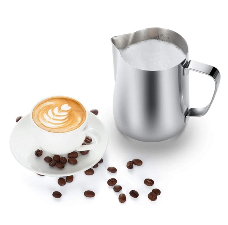 Stainless Steel 304, Milk Frothing Mug, Milk Frothing Pitcher for making Coffee Latte/Cappuccino Art - 550ml
