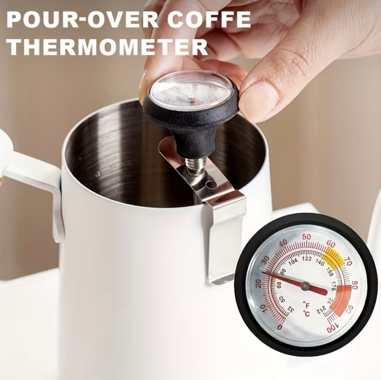 Stainless Steel Milk Coffee Thermometer